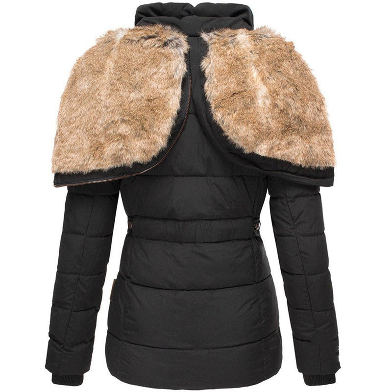 Women's Slim Fit Hooded Puffer Jacket - Stylish, Warm Winter Outerwear for Ultimate Comfort