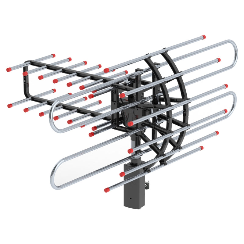 High-Performance Outdoor TV Antenna - 500+ Mile Range for UHF/VHF/FM Radio Reception