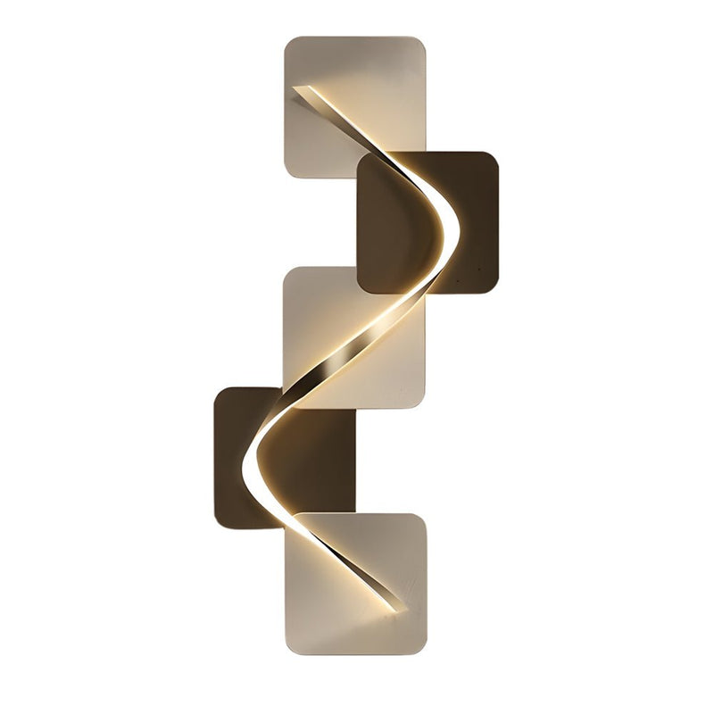 Geometric LED Wall Art Light - USB-Powered Decorative Wall Painting for Modern Home Decor