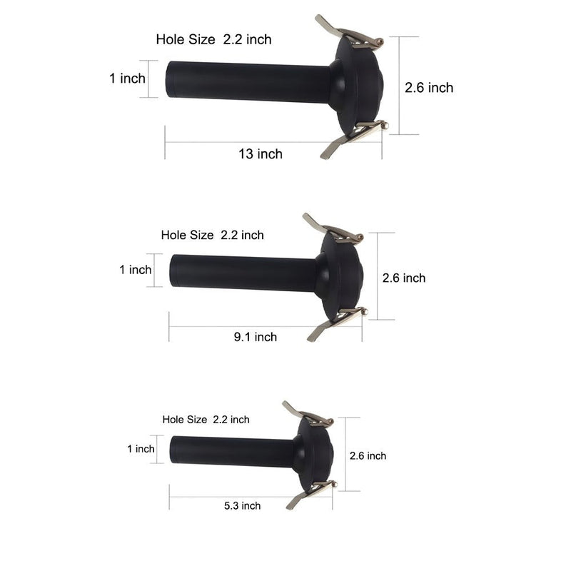 Adjustable Gimbal Head Long Tube Recessed LED Ceiling Spotlight - 360° Angle Rotatable Lighting Fixture