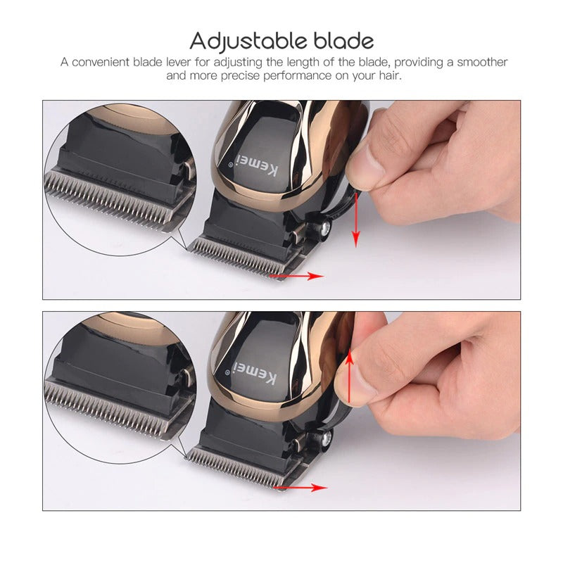 Luxury Professional Hair Clippers Set - Complete Grooming Kit for Salon-Quality Results