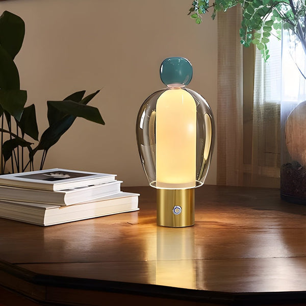 Humanoid LED Accent Table Lamp - Battery Operated, Stylish & Modern Design