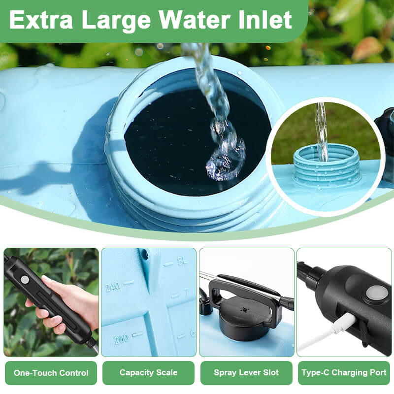 Cordless Battery-Powered Garden Sprayer - Portable, Rechargeable, Ideal for Lawn Care & Pest Control