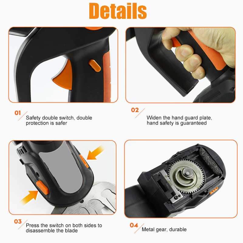 Versatile 4-in-1 Hedge Trimmer with Adjustable Extension Pole - Perfect for Pruning, Trimming, and Shaping