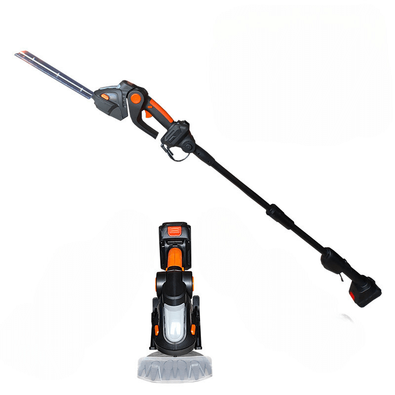 Versatile 4-in-1 Hedge Trimmer with Adjustable Extension Pole - Perfect for Pruning, Trimming, and Shaping