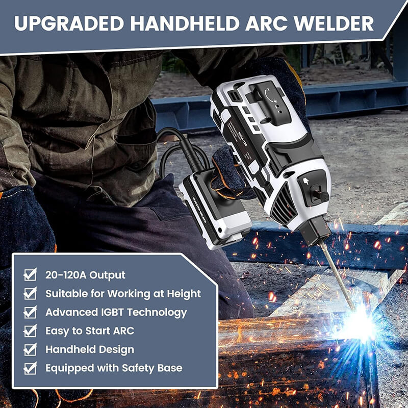 Portable Handheld Welder Kit with 10 Premium Welding Rods - Ideal for DIY Projects and Repairs