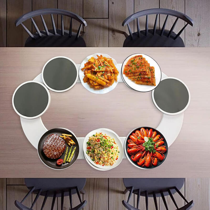 360° Rotating Expandable Turntable Tray - Versatile Serving & Storage Solution