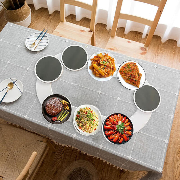360° Rotating Expandable Turntable Tray - Versatile Serving & Storage Solution