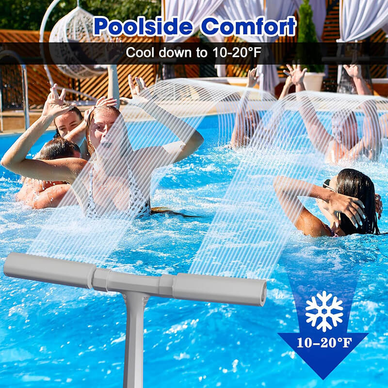Solar-Powered Pool Fountain with LED Lights – Eco-Friendly Water Feature for Pools and Gardens