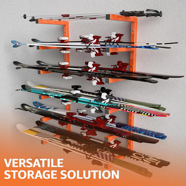 Heavy-Duty Wall Mounted Steel Storage Rack - Industrial-Grade Organizer for Garage, Shed, or Home Use