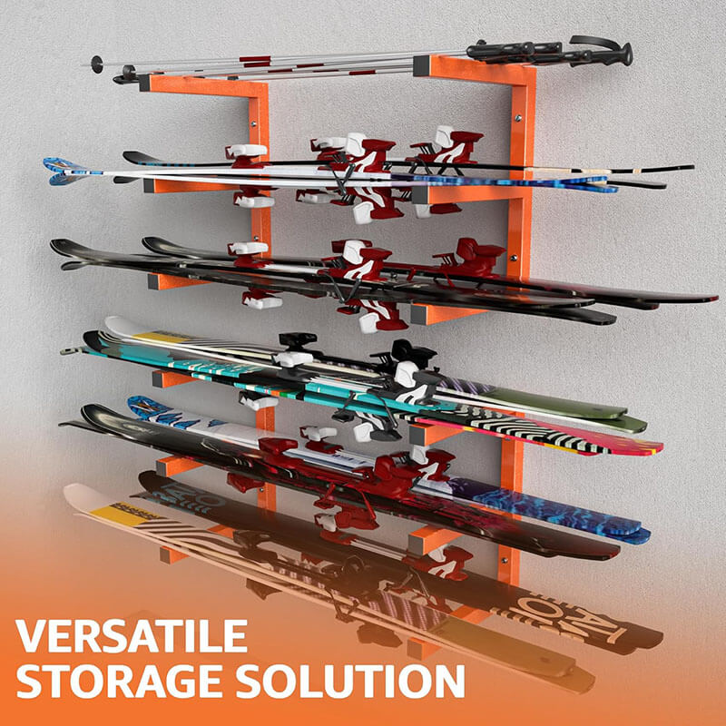 Heavy-Duty Wall Mounted Steel Storage Rack - Industrial-Grade Organizer for Garage, Shed, or Home Use
