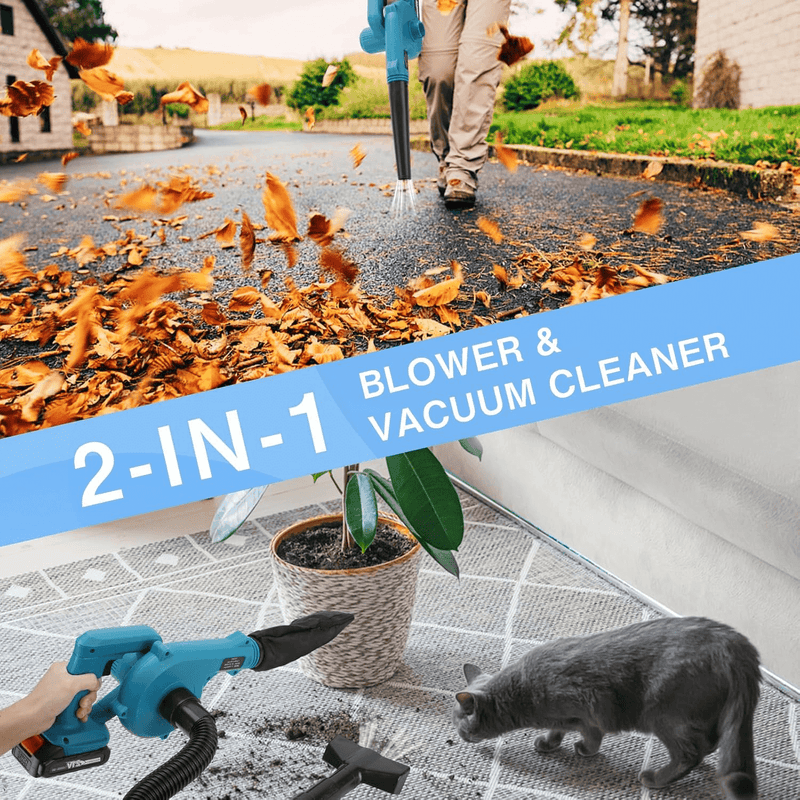 2-in-1 Cordless Leaf Blower & Vacuum - Powerful, Lightweight, and Versatile for Effortless Yard Cleanup