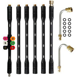 4000 PSI Heavy-Duty Pressure Washer Extension Wand - Durable & Adjustable for Enhanced Reach