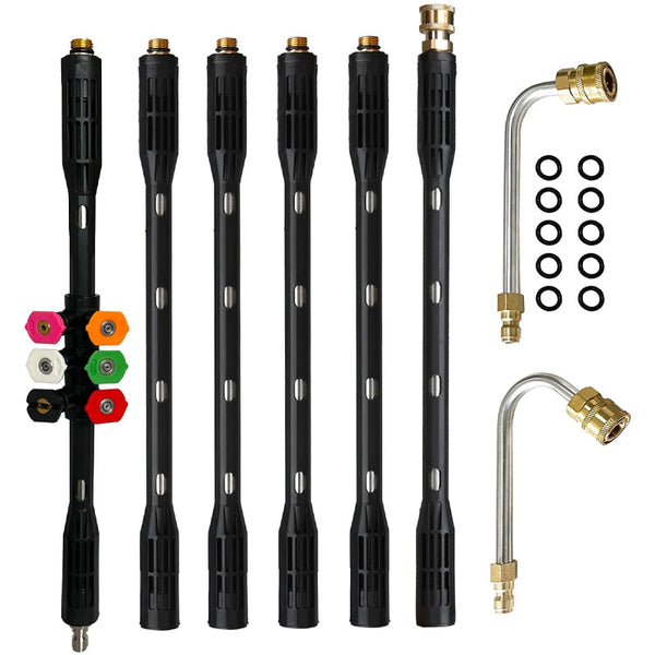 4000 PSI Heavy-Duty Pressure Washer Extension Wand - Durable & Adjustable for Enhanced Reach