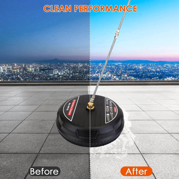 4000 PSI Heavy-Duty Professional Pressure Washer Surface Cleaner - Fast & Efficient Cleaning for Patios, Driveways, and Decks