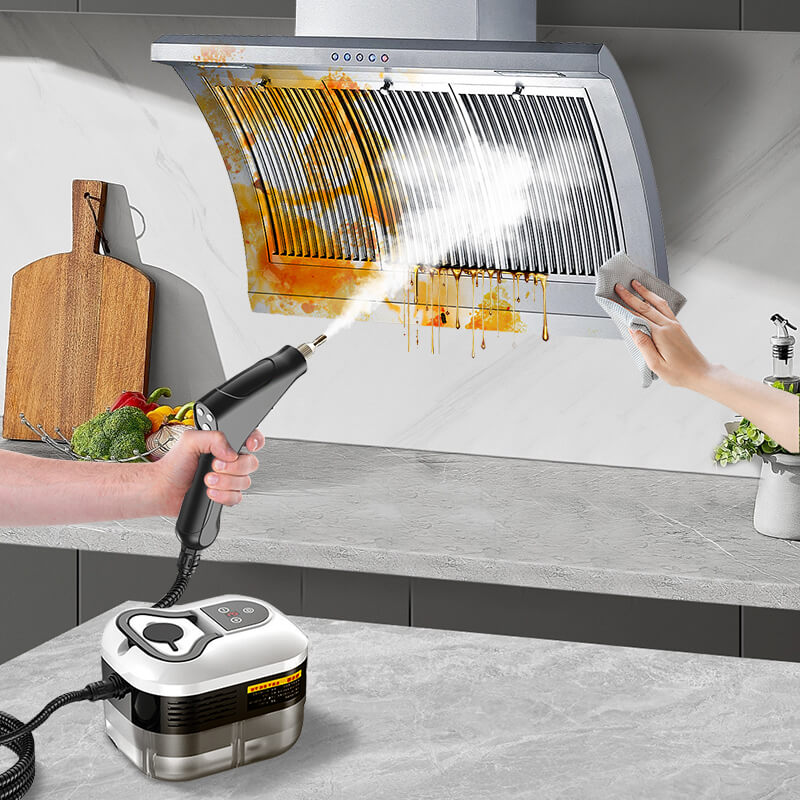 2500W High Pressure Steam Cleaner with Protective Gloves - Powerful, Versatile Cleaning Solution for Home & Outdoor Use