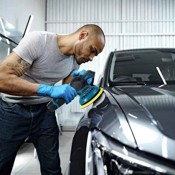 Cordless Car Buffer Polisher Kit - Includes 2 Rechargeable Batteries for Ultimate Convenience