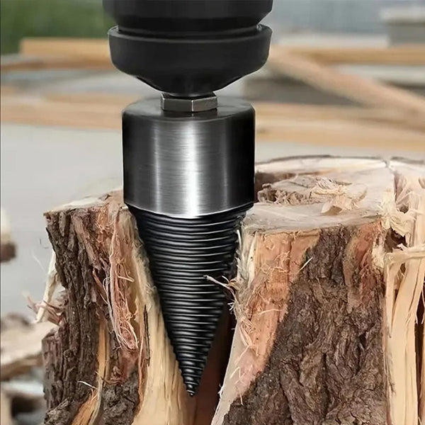 Heavy-Duty Firewood Splitter Drill Bits - Efficient Wood Splitting Tool for Easy Firewood Preparation