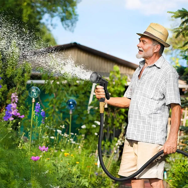 Expandable Flexible Garden Hose - Lightweight, Durable, and Kink-Free Design for Easy Watering