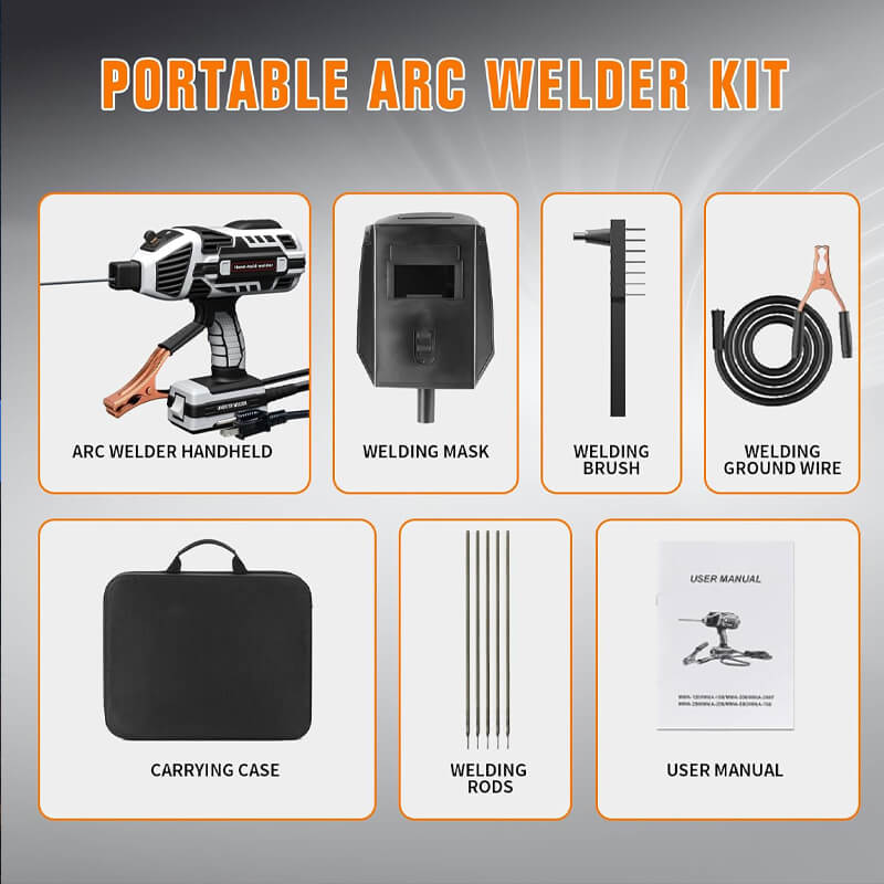 Portable Handheld Welder Kit with 10 Premium Welding Rods - Ideal for DIY Projects and Repairs