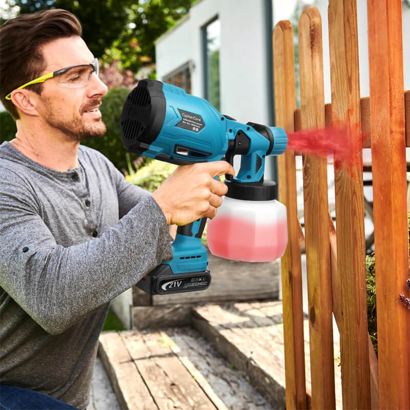 High-Pressure Cordless Paint Sprayer - Includes 2 Rechargeable Batteries for Extended Use