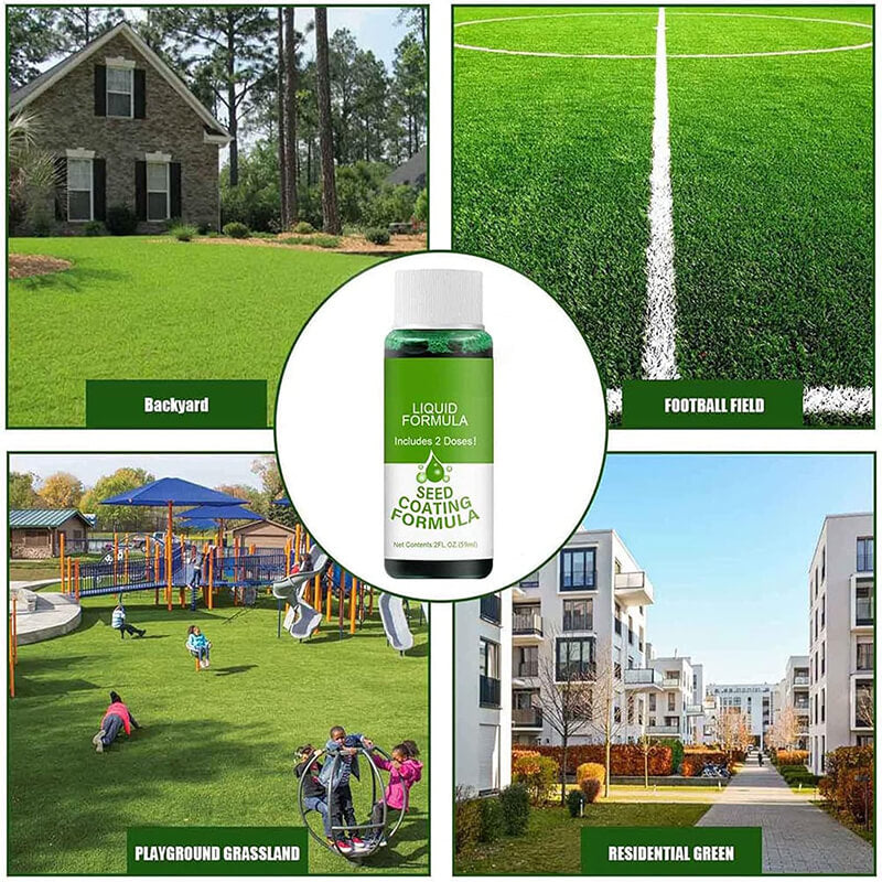 Liquid Grass Seed Spray System - Easy Lawn Green Fertilizer & Seeder for Lush, Healthy Grass