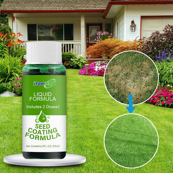 Liquid Grass Seed Spray System - Easy Lawn Green Fertilizer & Seeder for Lush, Healthy Grass