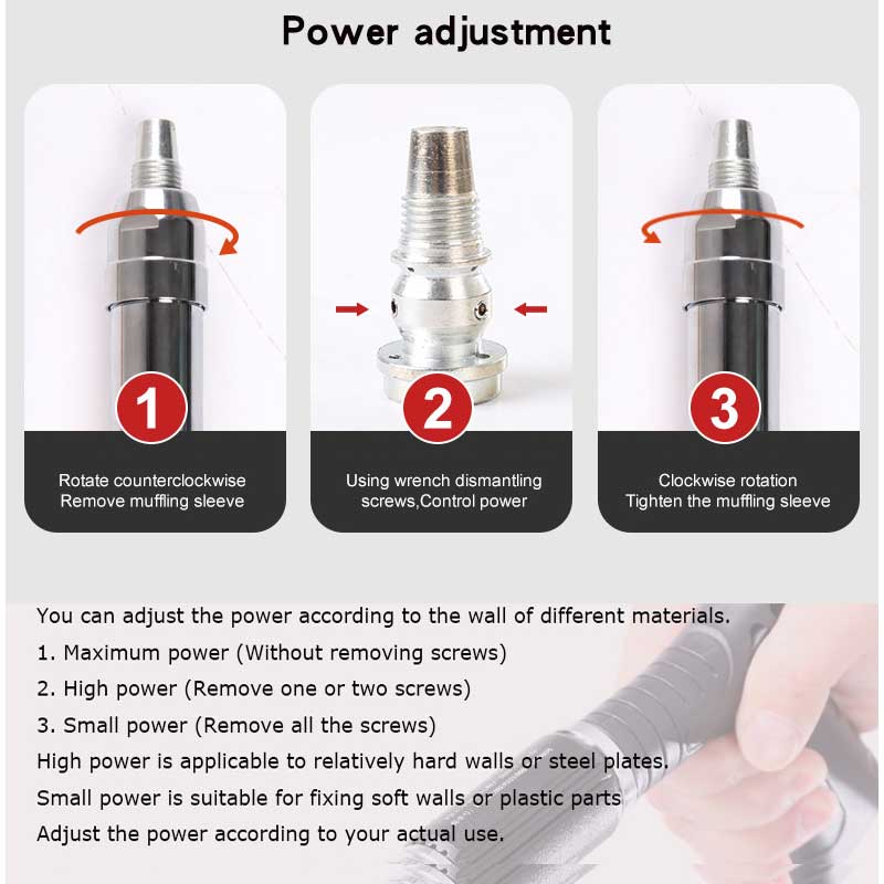 Compact Mini Steel Nail Gun & Rivet Tool - Heavy-Duty Fastening Solution for DIY Projects