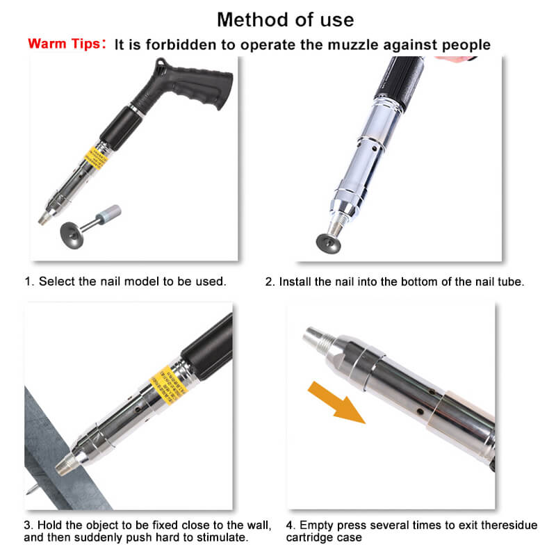 Compact Mini Steel Nail Gun & Rivet Tool - Heavy-Duty Fastening Solution for DIY Projects