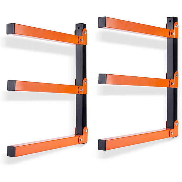 Heavy-Duty Wall Mounted Steel Storage Rack - Industrial-Grade Organizer for Garage, Shed, or Home Use