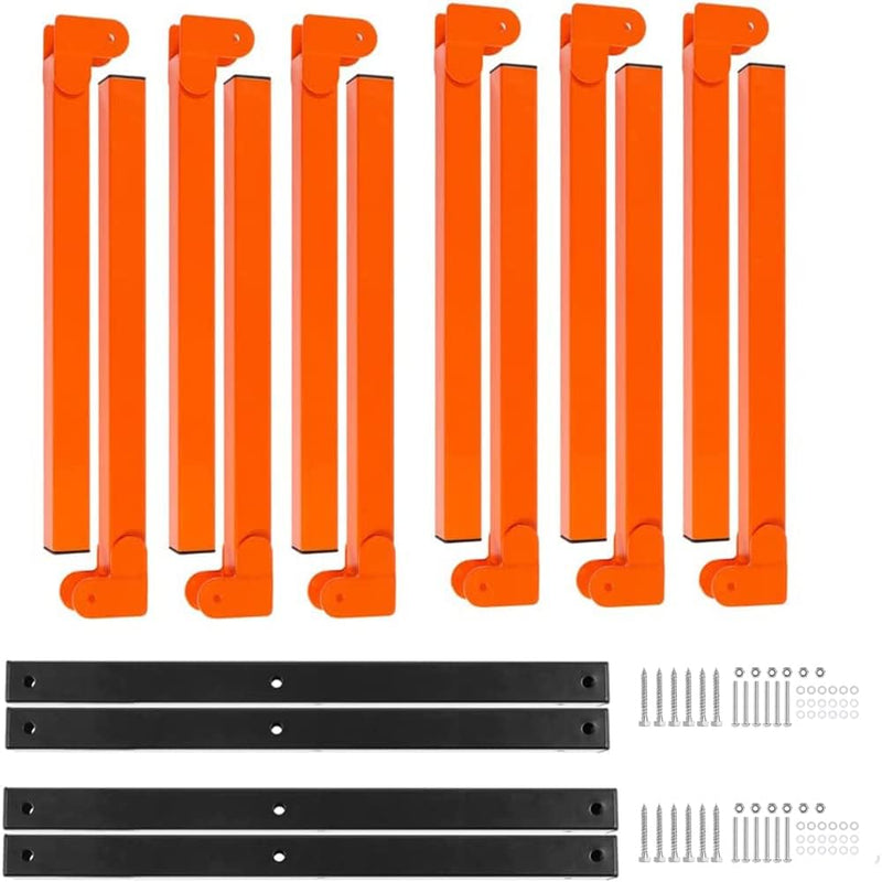 Heavy-Duty Wall Mounted Steel Storage Rack - Industrial-Grade Organizer for Garage, Shed, or Home Use