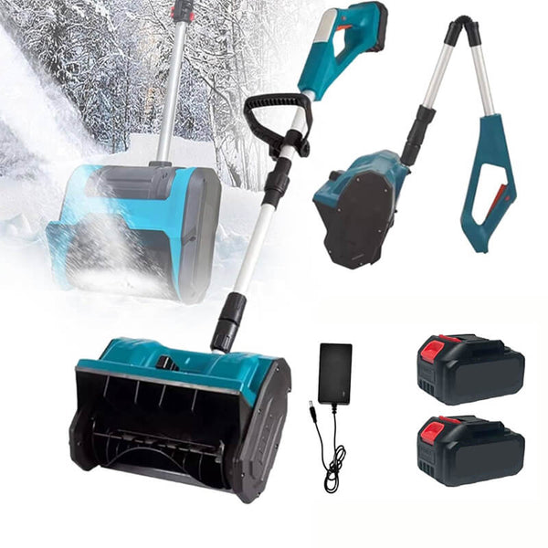 12-Inch Cordless Snow Shovel with 2 Batteries - Lightweight, Powerful Snow Removal Tool for Easy Winter Cleanup
