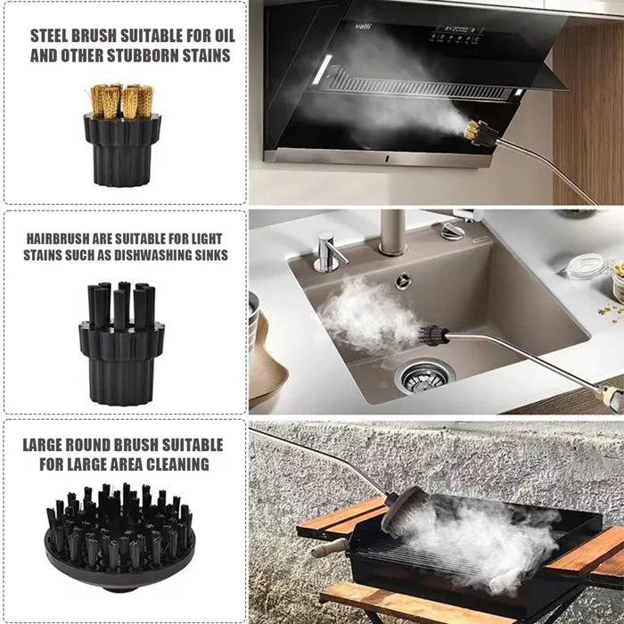 2500W High Pressure Steam Cleaner with Protective Gloves - Powerful, Versatile Cleaning Solution for Home & Outdoor Use