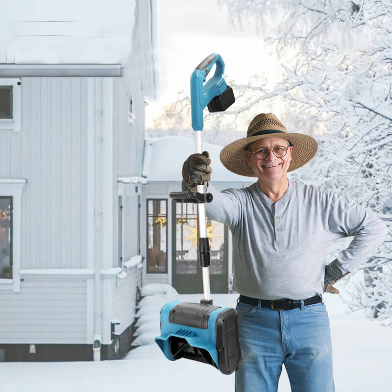 12-Inch Cordless Snow Shovel with 2 Batteries - Lightweight, Powerful Snow Removal Tool for Easy Winter Cleanup