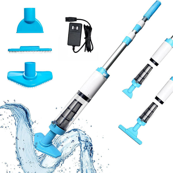 3-in-1 Cordless Rechargeable Pool Vacuum Cleaner - Powerful, Lightweight & Versatile for Effortless Pool Cleaning