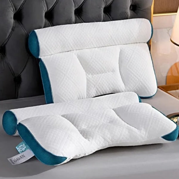 Ergonomic Goose Down Pillow for Cervical Support | Sleep Enhancing Comfort Pillow | Ideal for Neck Pain Relief