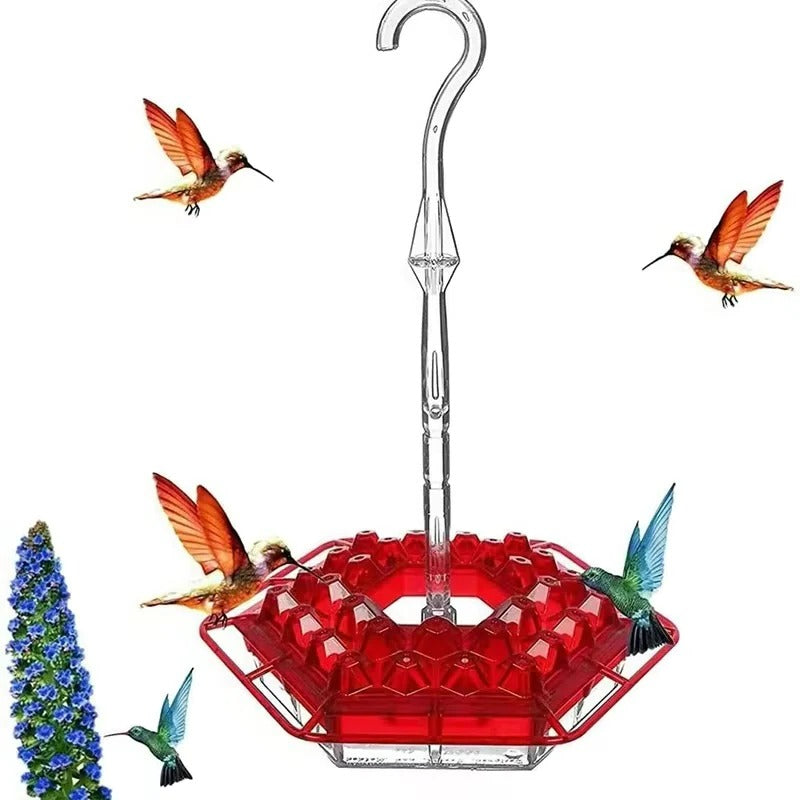 Ant-Proof Hummingbird Feeder with Hanging Perch - Durable Outdoor Bird Feeder for Gardens