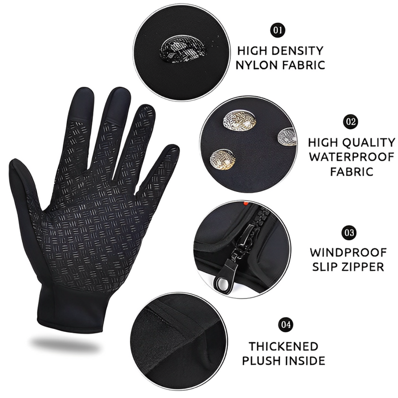 Electric Heated Gloves for Cycling & Skiing - Unisex Warming Gloves for Men & Women