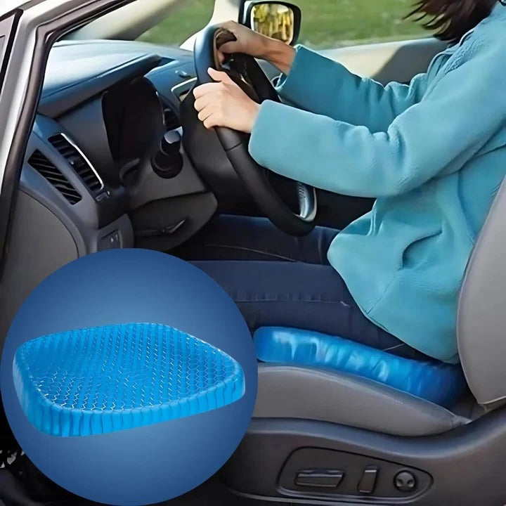 Orthopedic Gel Seat Cushion for Tailbone & Lower Back Pain Relief - Ergonomic Support for Office, Car, & Home Use