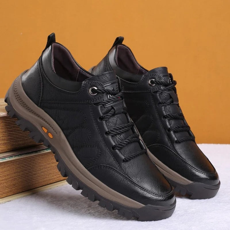 Men's Orthopedic Leather Shoes - Comfortable Supportive Footwear for All-Day Wear