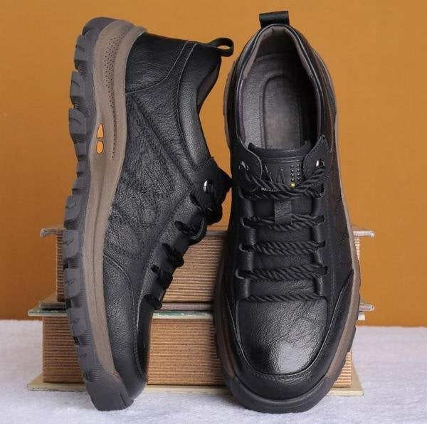 Men's Orthopedic Leather Shoes - Comfortable Supportive Footwear for All-Day Wear