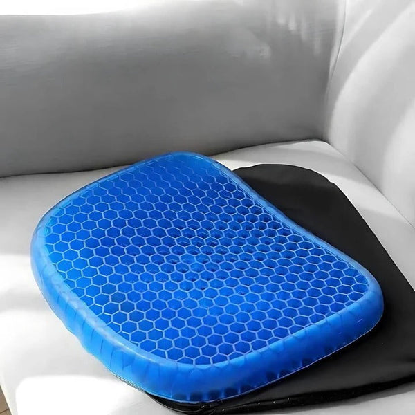 Orthopedic Gel Seat Cushion for Tailbone & Lower Back Pain Relief - Ergonomic Support for Office, Car, & Home Use