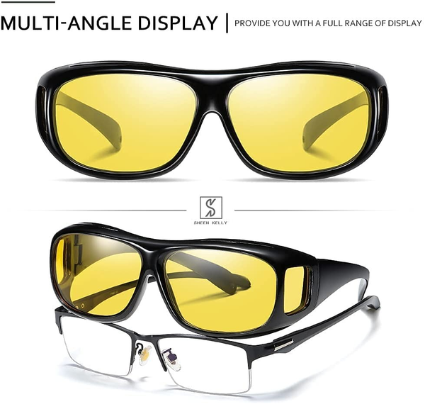 HD Night Vision Anti-Glare Glasses for Enhanced Clarity and Comfort - Perfect for Driving and Nighttime Use