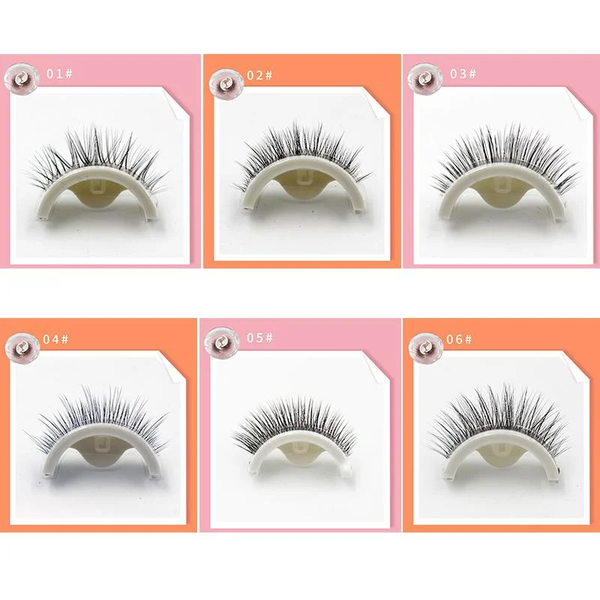Premium Reusable Self-Adhesive Eyelashes - Effortless Glamour, No Glue Needed, Long-Lasting & Comfortable Wear