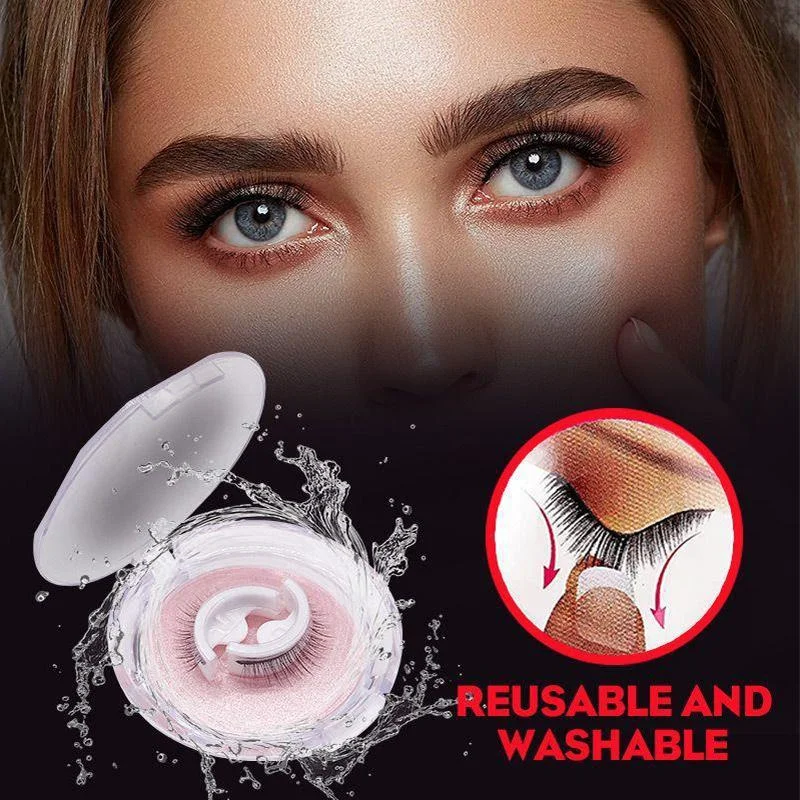 Premium Reusable Self-Adhesive Eyelashes - Effortless Glamour, No Glue Needed, Long-Lasting & Comfortable Wear