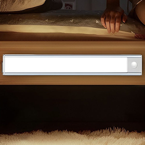 Rechargeable Wireless LED Under Cabinet Wall Light with Motion Sensor - Battery Operated & Easy Installation