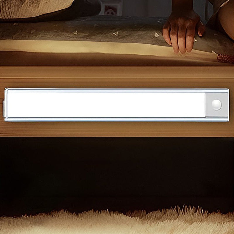 Rechargeable Wireless LED Under Cabinet Wall Light with Motion Sensor - Battery Operated & Easy Installation