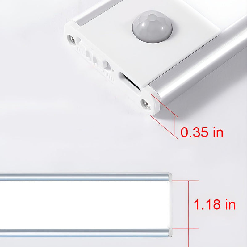 Rechargeable Wireless LED Under Cabinet Wall Light with Motion Sensor - Battery Operated & Easy Installation