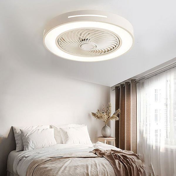Smart Inverter Bladed Ceiling Fan with Remote Control & LED Light - Energy-Efficient Wind-Guiding Design