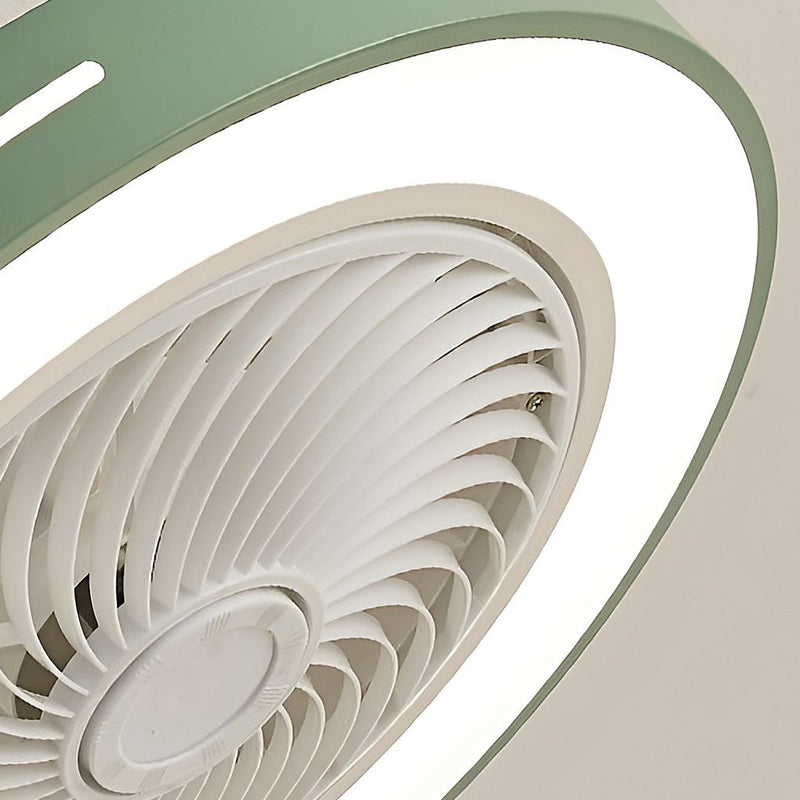Smart Inverter Bladed Ceiling Fan with Remote Control & LED Light - Energy-Efficient Wind-Guiding Design